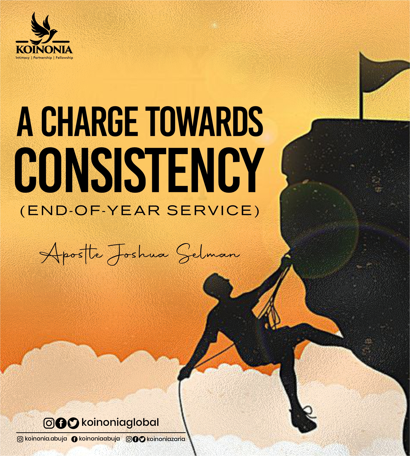 (Download Mp3) A Charge Towards Consistency – Apostle Joshua Selman