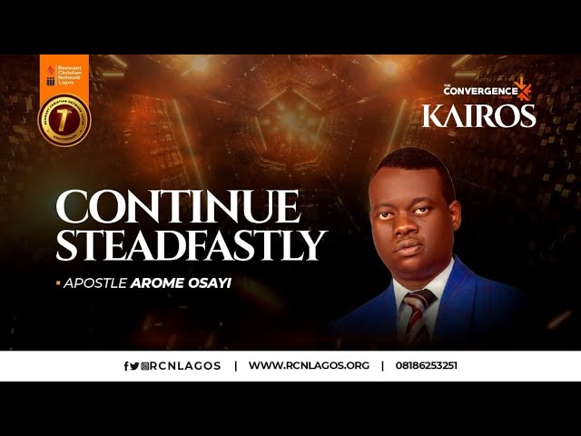 (Donwload Mp3) Continuing Steadfastly by Apostle Arome Osayi