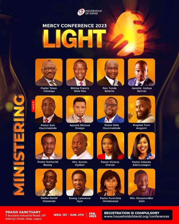 MERCY CONFERENCE 2023 – LIGHT || Household Of David Church, Lagos State